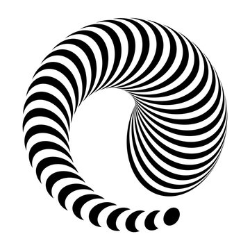 recommend clip art: Design monochrome geometric illusion