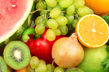 Fresh fruits and vegetables