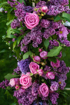bouquet. Floral wedding decorations