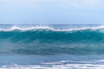 Powerful ocean waves