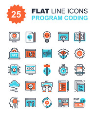 Program Coding Icons