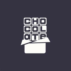 logo chocolate. Vector design logo. Vector illustration