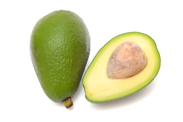 Avocado isolated on white