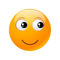 yellow round emoticon