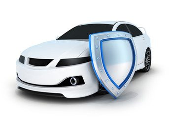 Sport car and shield