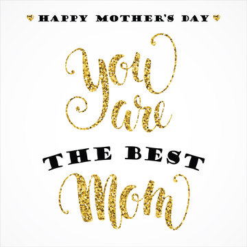 Mothers Day. Lettering design.