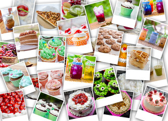 collage of food