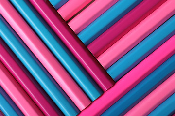 a lot of colored pencils closeup stupid side touching each other