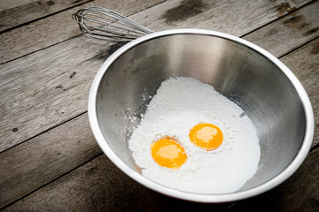 Eggs and flour