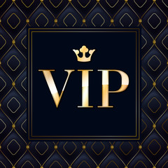 VIP abstract quilted background.