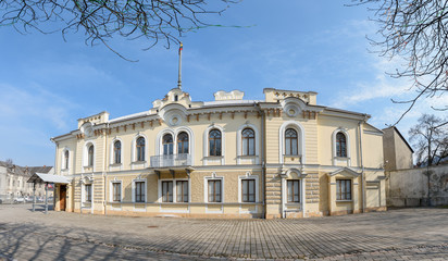 Fototapeta na wymiar Historical Presidential Palace.The building is in the Old Town of Kaunas, Lithuania that served as the Presidential Palace during the interwar years