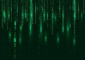 Abstract Technology Background. Web Developer. Computer Code. Programming. Coding. Hacker concept. Vector  Illustration.