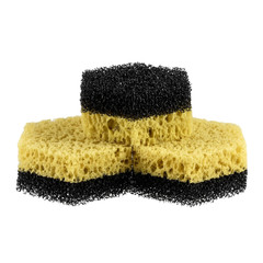 Porous sponges for cleaning of ware