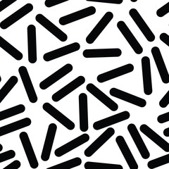 Vector geometric seamless pattern retro memphis style, fashion 80-90s