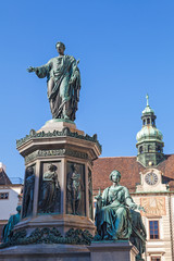 Obraz premium Emperor Franz I of Austria, statue in Vienna