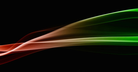 Real photographed abstract smoke on black background.