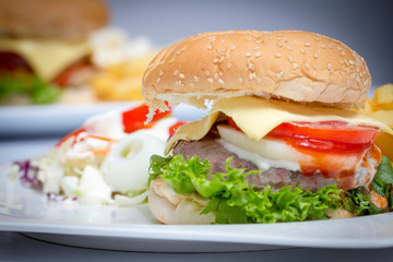 American cheese burger