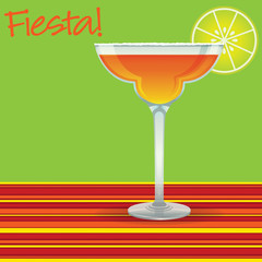 Mexican Margarita card in vector format.