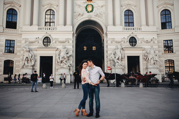 The happiest couple in love in Vienna