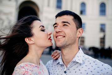 The couple in love in Vienna