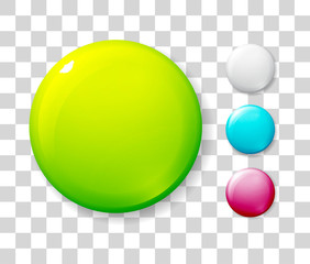 Blank badge on white