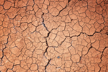 Drought, the ground cracks