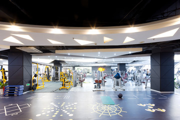 design and equipment in modern gym