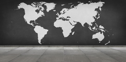 earth map on background