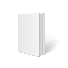 Book blank cover on a white background. Mockup ready for your design. Vector illustration, eps10