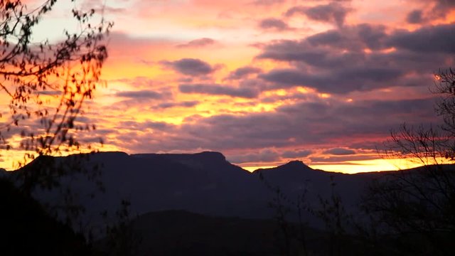 Cr&eacute;puscule en Savoie