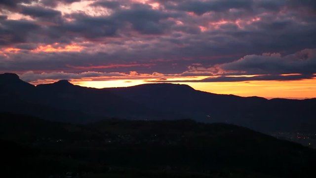 Cr&eacute;puscule en Savoie