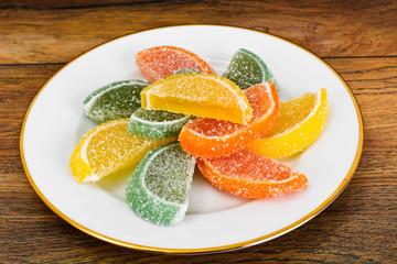 Fototapeta na wymiar Marmalade Orange Slices