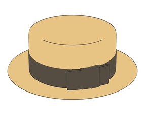 2d cartoon illustration of hat