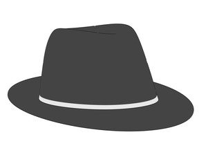 2d cartoon illustration of hat