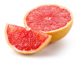 Fototapeta na wymiar Slice Grapefruit 