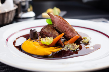 Roasted duck fillet