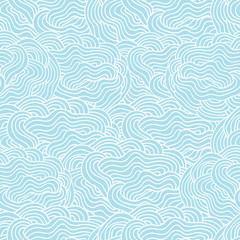 Abstract seamless background pattern made of hand drawn elements