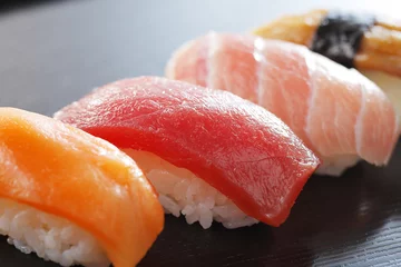 Fotobehang Sushi Japanse Sushi © Nishihama
