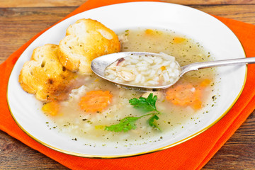 Rice Soup with Chicken