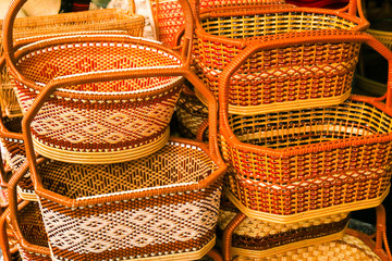 Basket wicker is Thai handmade.