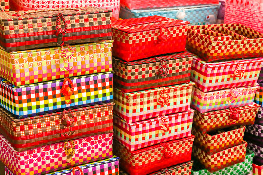 Basket wicker is Thai handmade.