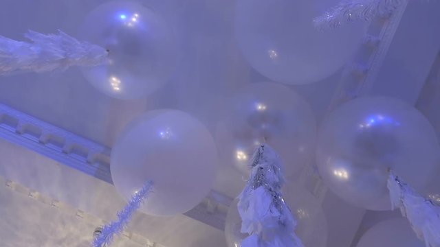 Balloons on a string with decorations
