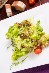 green vegetarian salad