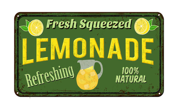 Lemonade Vintage Rusty Metal Sign