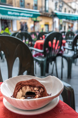Pizzo is famous in the area for its Tartufo, a large ball of ice cream filled with molten chocolate.