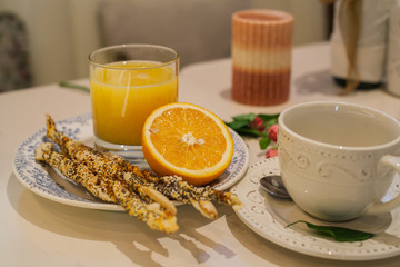  served table for breakfast