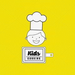 kids cooking design 