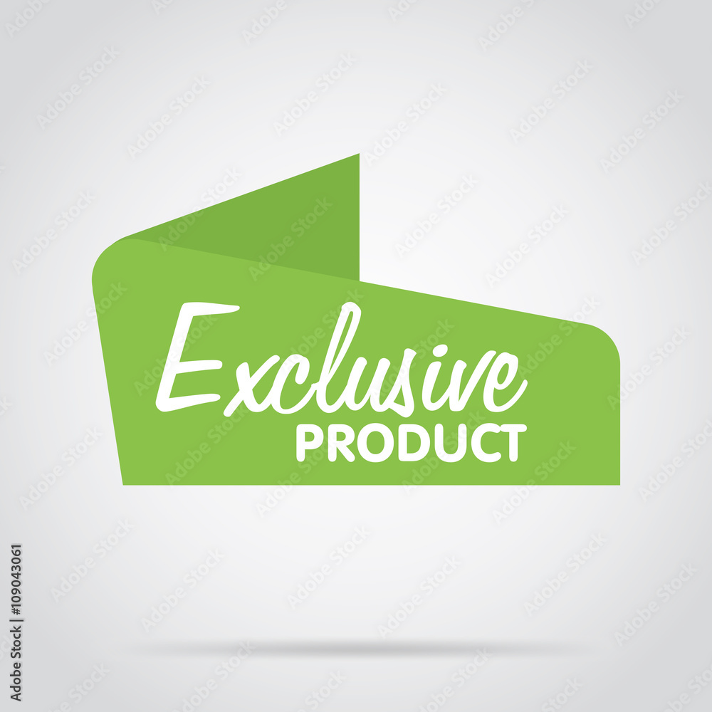 Poster badge isolated vector in flat design style. special offer badge or label.
