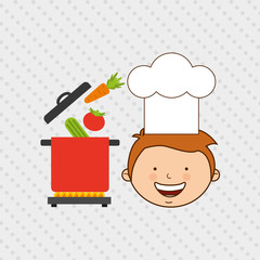 kids cooking design 