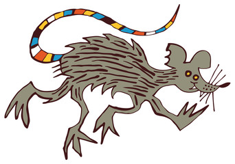 vector illustration of cartoon rat - Happy Chinese New Year 2023